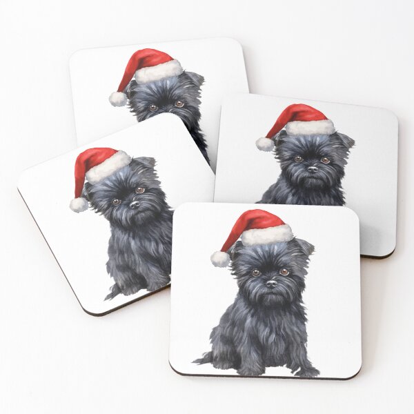 Item preview, Affenpinscher Watercolor Christmas designed and sold by Timeless Bond Designs.