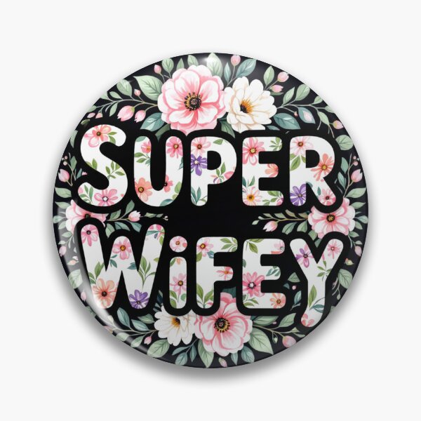 Item preview, super wifey floral typography colorful design designed and sold by SmashingDeals.