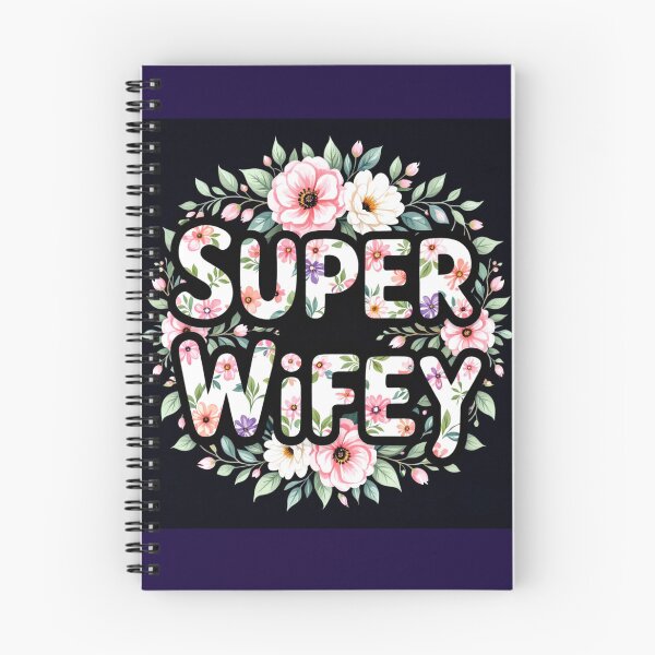 Item preview, super wifey floral typography colorful design designed and sold by SmashingDeals.