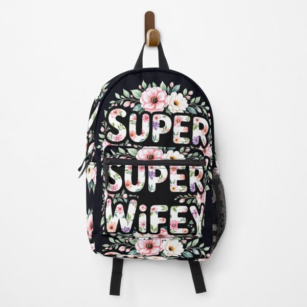 Item preview, super wifey floral typography colorful design designed and sold by SmashingDeals.