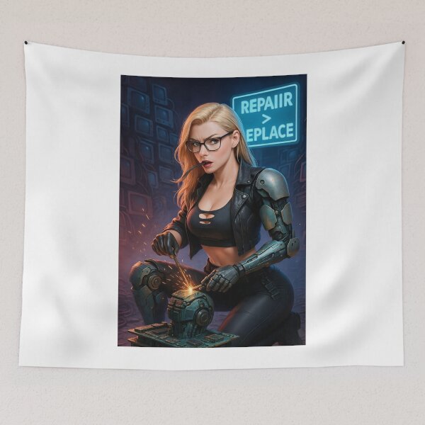 Item preview, Cyborg Ilya Martin recycle   designed and sold by CathryneDelamort.