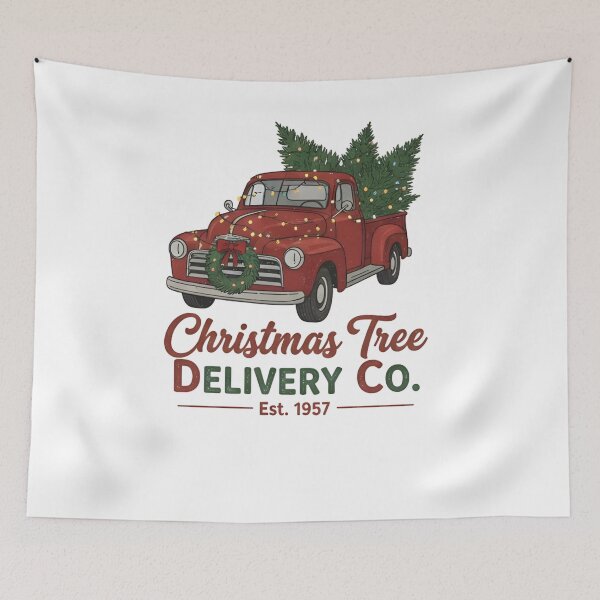 Item preview, Vintage Christmas Tree Delivery Co. T-Shirt Retro Pickup Truck Holiday Tee designed and sold by ZyxDes.