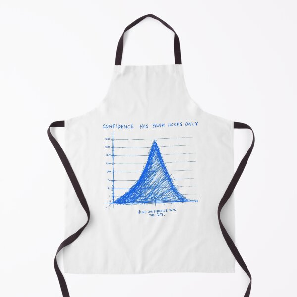 Item preview, Confidence Has Peak Hours Only - Funny Graph designed and sold by RDproject.