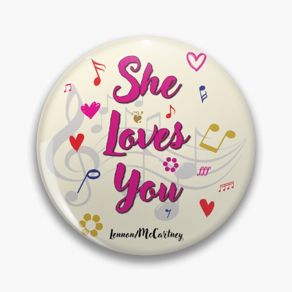 Item preview, She Loves You Popular Song Title designed and sold by CharlottePlaceArt.