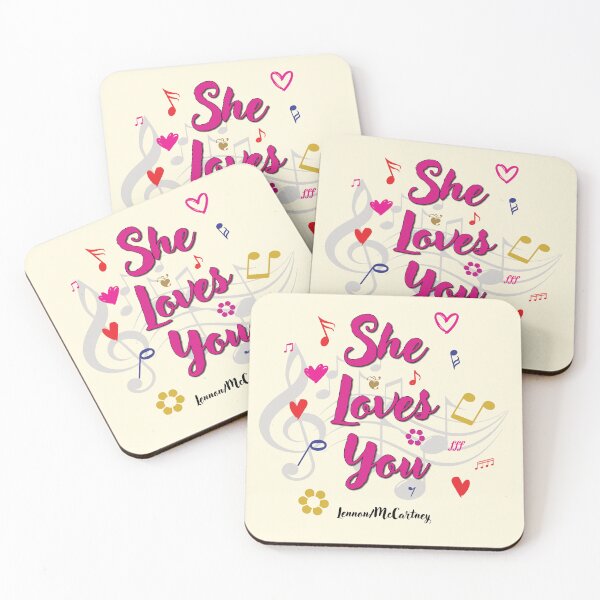 Item preview, She Loves You Popular Song Title designed and sold by CharlottePlaceArt.