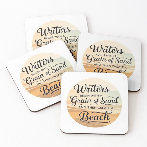 Item preview, Writers begin with a grain of sand and then create a beach designed and sold by JackFreestone.