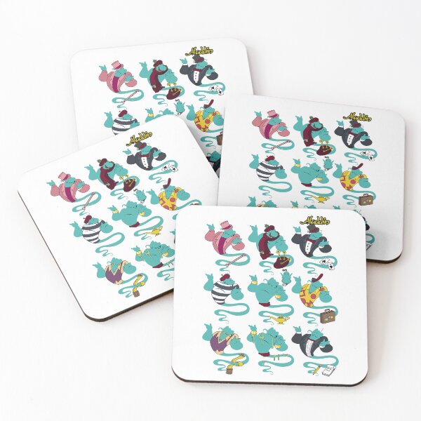 Item preview, Genie Colorful Outfit Variations – Cute Magic Spirit Cartoon Art designed and sold by SantoAtti.