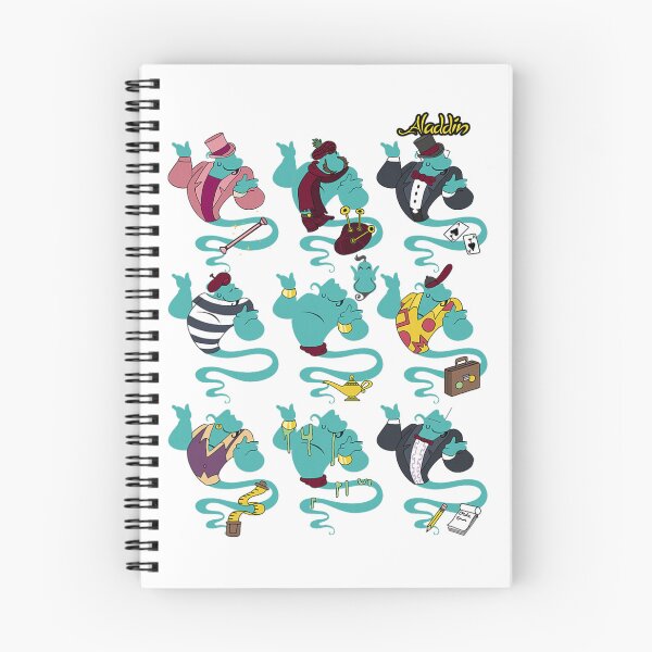 Item preview, Genie Colorful Outfit Variations – Cute Magic Spirit Cartoon Art designed and sold by SantoAtti.