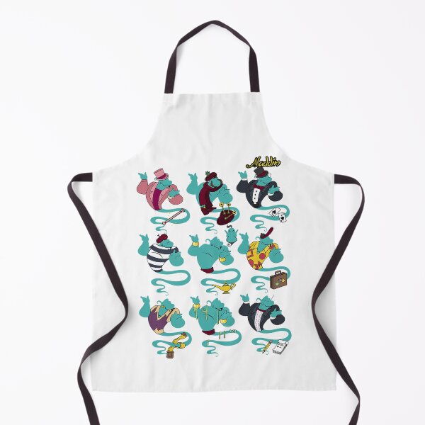 Item preview, Genie Colorful Outfit Variations – Cute Magic Spirit Cartoon Art designed and sold by SantoAtti.