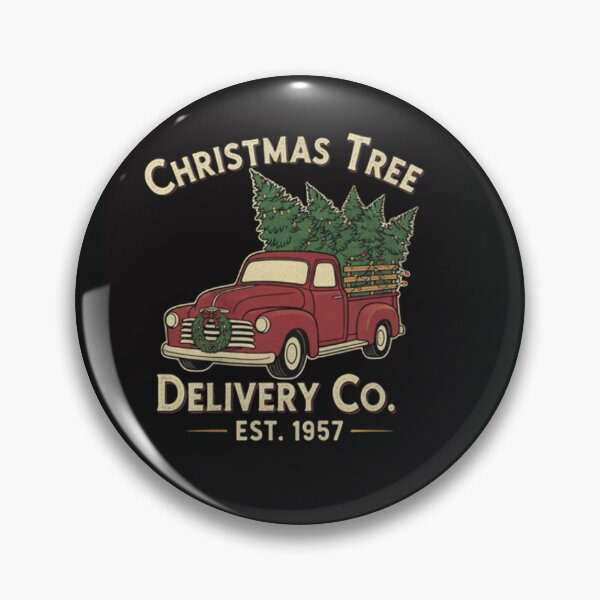 Item preview, Vintage Christmas Tree Delivery Truck T-Shirt – Retro Pine Tree Pickup with Lights & Wreath on Black Tee designed and sold by ZyxDes.