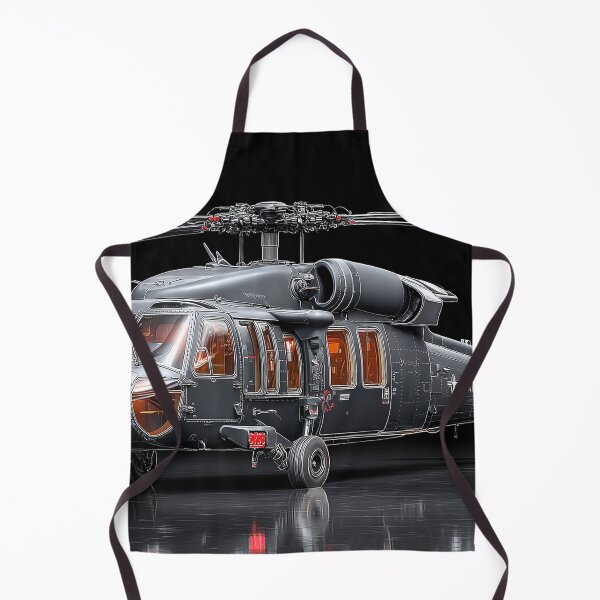 Item preview, The Black Hawk During Maintenance at the Desert in Combat Readiness designed and sold by Skyframe Aviation.
