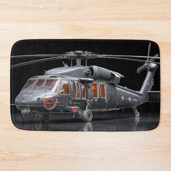 Item preview, The Black Hawk During Maintenance at the Desert in Combat Readiness designed and sold by Skyframe Aviation.