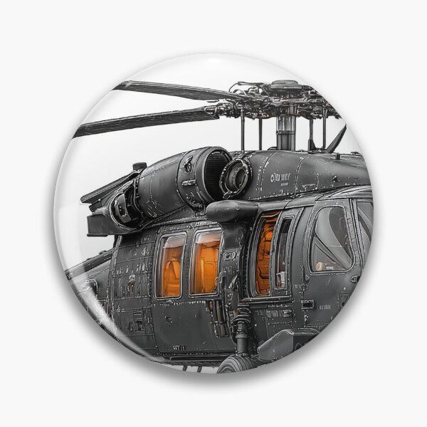 Item preview, The Black Hawk Awaiting Deployment at a Remote Landing Zone during Training designed and sold by Skyframe Aviation.