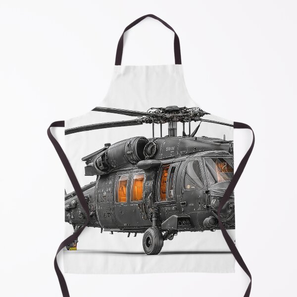 Item preview, The Black Hawk Awaiting Deployment at a Remote Landing Zone during Training designed and sold by Skyframe Aviation.