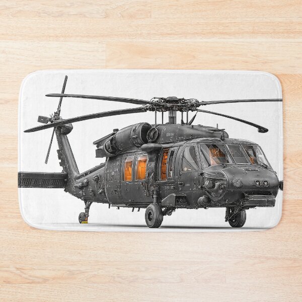 Item preview, The Black Hawk Awaiting Deployment at a Remote Landing Zone during Training designed and sold by Skyframe Aviation.