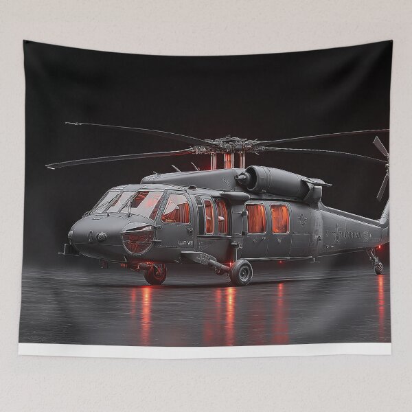 Item preview, American Black Hawk Stationed at the Ocean Shore on Patrol designed and sold by Skyframe Aviation.
