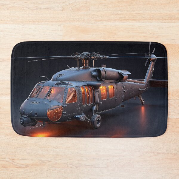 Item preview, Military Black Hawk Taxiing Across Dusty Plains at Dawn designed and sold by Skyframe Aviation.