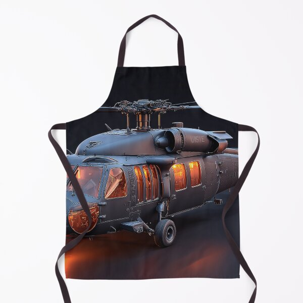 Item preview, Military Black Hawk Taxiing Across Dusty Plains at Dawn designed and sold by Skyframe Aviation.
