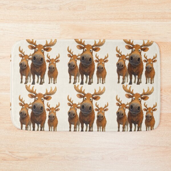Item preview, ‘ The Moose Family ' BY SHiRLeY MacARTHuR designed and sold by Shirley MacArthur Art.