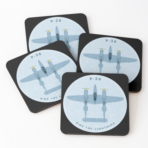 Item preview, P-38 Ride The Lightning Badge designed and sold by BGALAXY.