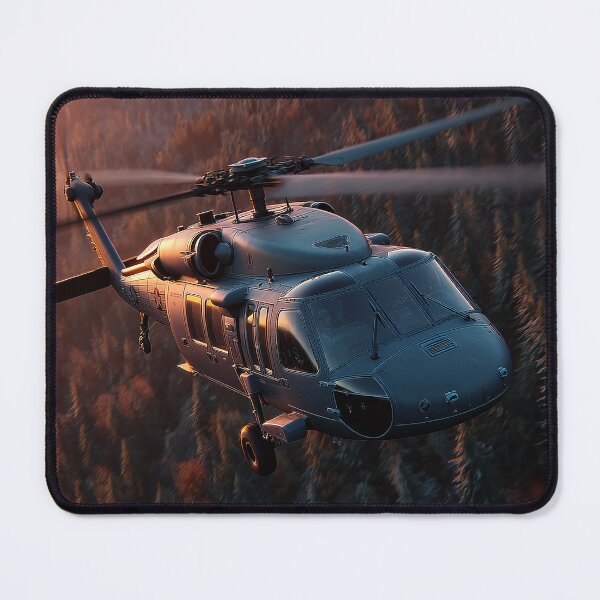Item preview, Army UH60 Hovering Above the Base in Low Light designed and sold by Skyframe Aviation.