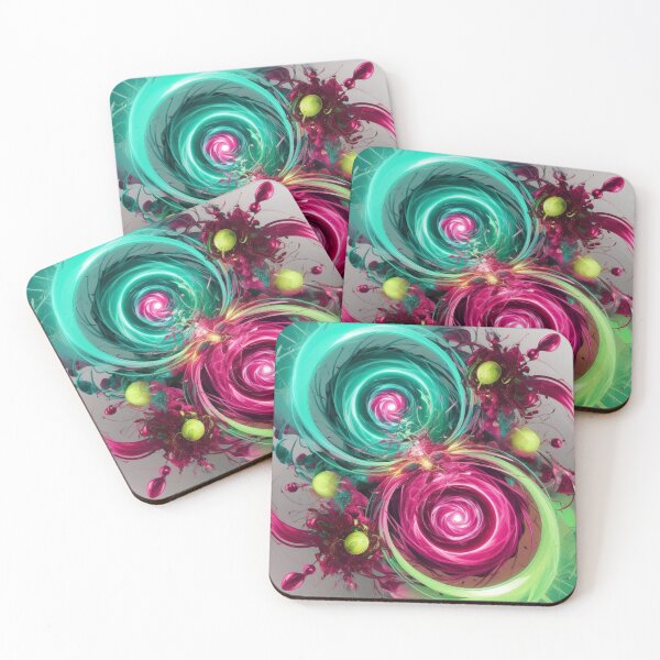 Item preview, Cosmic Vortex Swirls in Neon Chaos designed and sold by Bilikaru.
