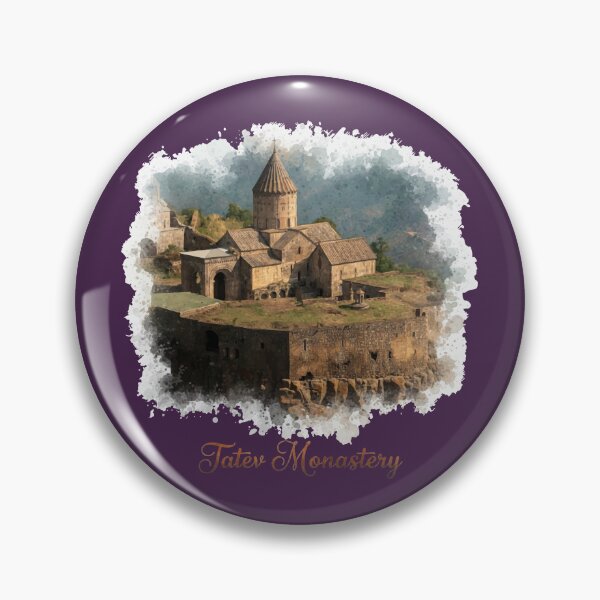 Item preview, Tatev Monastery Armenia Watercolor Art Historic Armenian Landmark  designed and sold by NareArt.