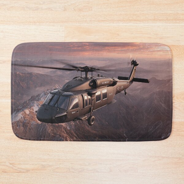Item preview, UH60 Black Hawk In Flight Over Mountain Terrain during Training designed and sold by Skyframe Aviation.