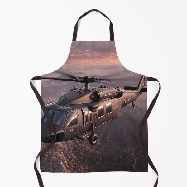 Item preview, UH60 Black Hawk In Flight Over Mountain Terrain during Training designed and sold by Skyframe Aviation.