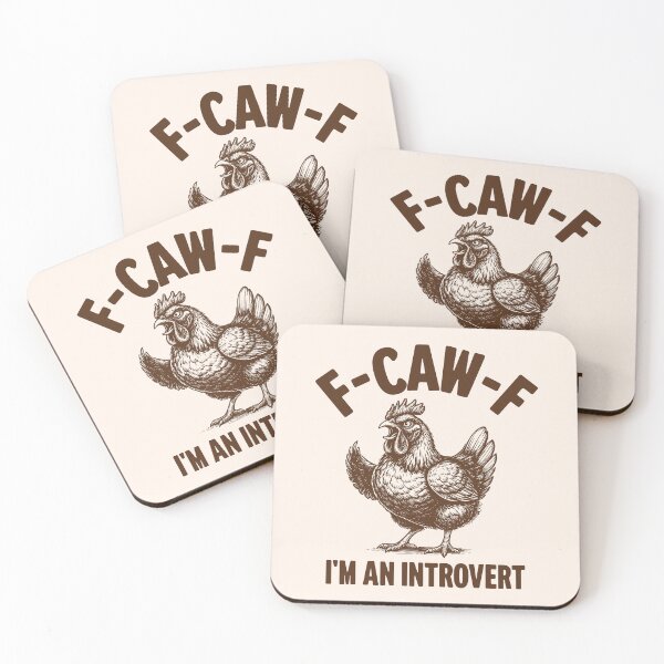 Item preview, F-Caw-F I'm An Introvert Angry Chicken Funny Introvert Humor designed and sold by KLArtzStore.