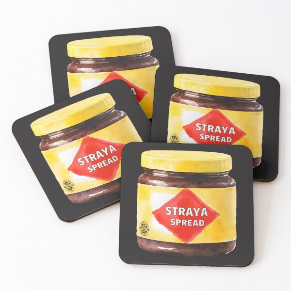 Item preview, Straya Spread Funny Australian Food Watercolour designed and sold by ArtisticDesignsbyLinda.