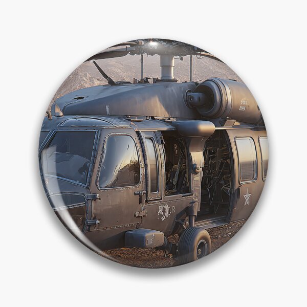 Item preview, Utility Helicopter Resting on the Airfield at Mountain Terrain on Patrol designed and sold by Skyframe Aviation.