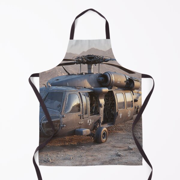 Item preview, Utility Helicopter Resting on the Airfield at Mountain Terrain on Patrol designed and sold by Skyframe Aviation.