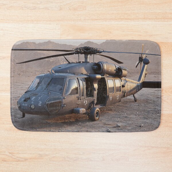 Item preview, Utility Helicopter Resting on the Airfield at Mountain Terrain on Patrol designed and sold by Skyframe Aviation.