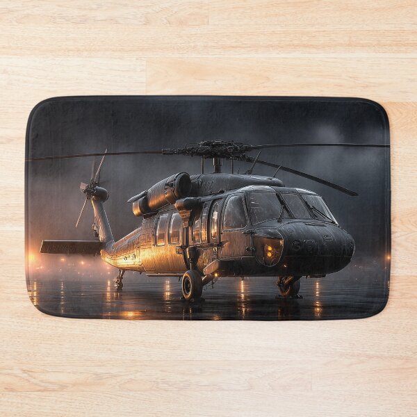 Item preview, The Black Hawk Preparing for Mission at the Ocean Shore on Patrol designed and sold by Skyframe Aviation.