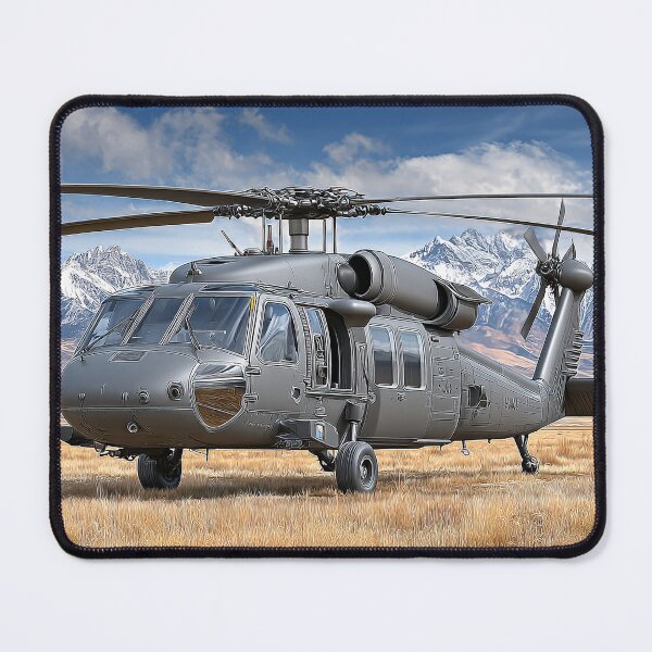 Item preview, The Black Hawk Taxiing Across Dusty Plains at Dusk designed and sold by Skyframe Aviation.