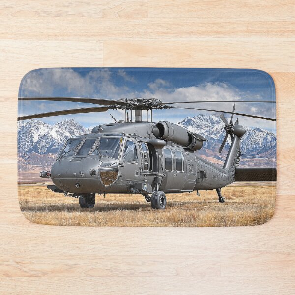 Item preview, The Black Hawk Taxiing Across Dusty Plains at Dusk designed and sold by Skyframe Aviation.