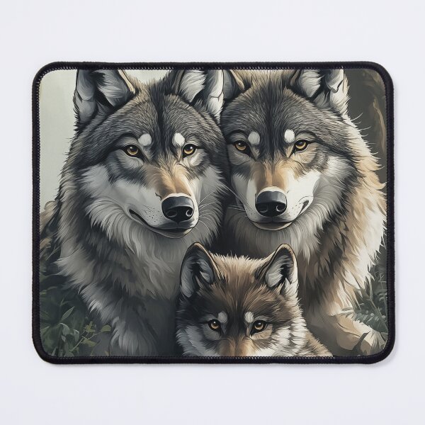 Item preview, Wolf Family in Forest designed and sold by PetsArt.