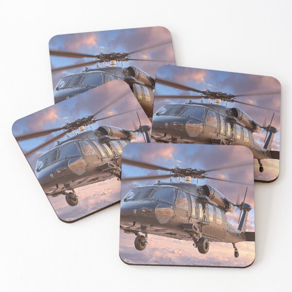 Item preview, Tactical Helicopter Flying Low Across the Base in Calm Air designed and sold by Skyframe Aviation.