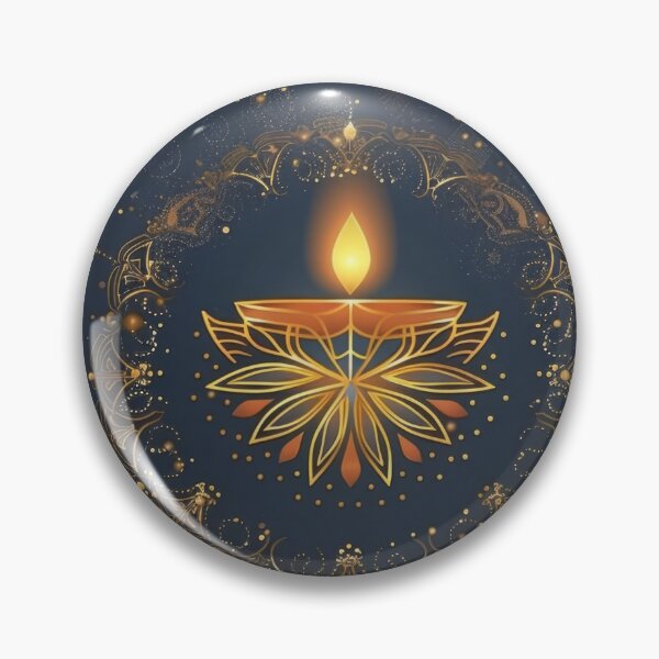 Item preview, Happy Diwali text with floral mandala art and decorative elements, background, AI Generated designed and sold by dvoevnore.