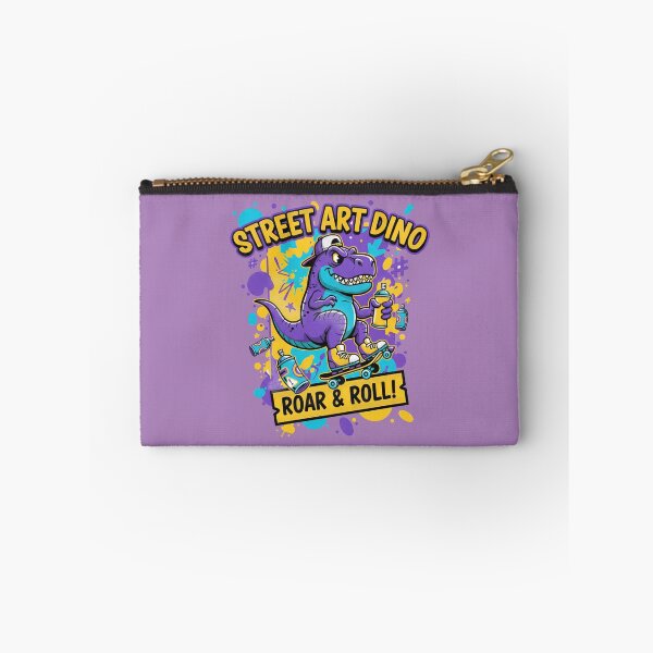 Item preview, Street Art Dino Roar & Roll - Purple Graffiti Skateboard T-Rex designed and sold by AwesomeBeyondLimits.