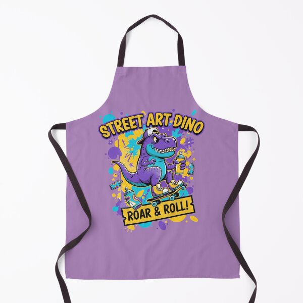 Item preview, Street Art Dino Roar & Roll - Purple Graffiti Skateboard T-Rex designed and sold by AwesomeBeyondLimits.