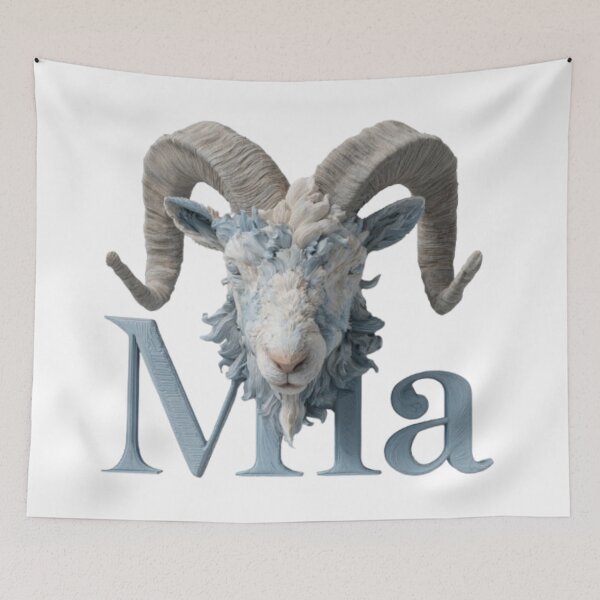 Item preview, Mia – Capricorn Zodiac Sign Illustration designed and sold by AlexLineArt.