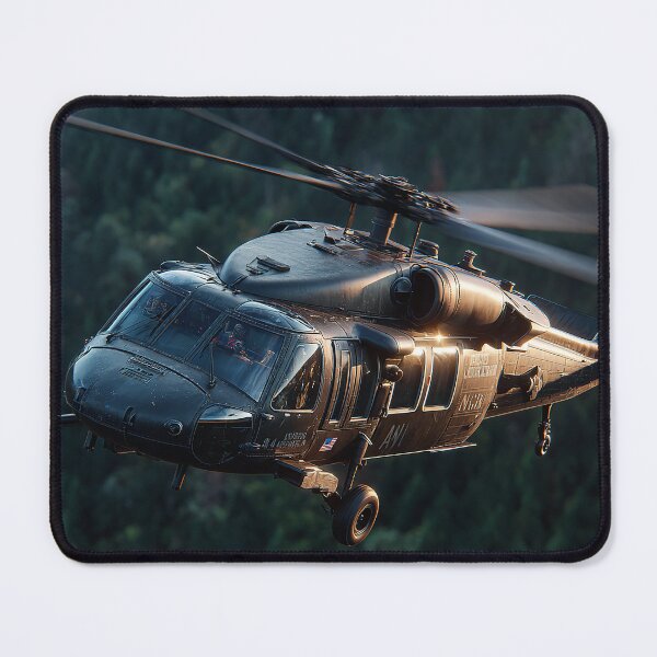 Item preview, The Black Hawk Flying Low Across the Forward Operating Base in Calm Air designed and sold by Skyframe Aviation.
