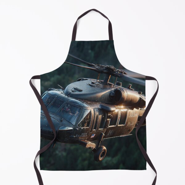 Item preview, The Black Hawk Flying Low Across the Forward Operating Base in Calm Air designed and sold by Skyframe Aviation.