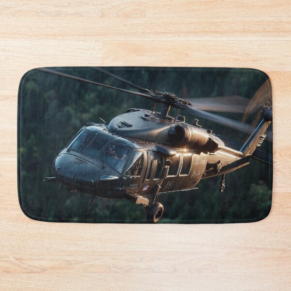 Item preview, The Black Hawk Flying Low Across the Forward Operating Base in Calm Air designed and sold by Skyframe Aviation.