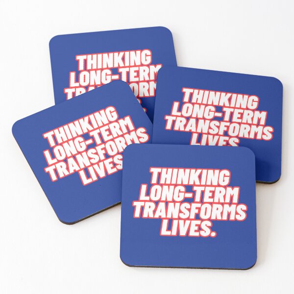 Item preview, Thinking Long-Term Transforms Lives – Motivational Artwork designed and sold by AmberHorizon7.