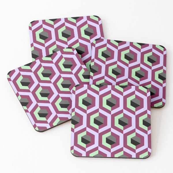 Item preview, Hexagon Polygon Flirt Color Pattern designed and sold by BeebooDesign.