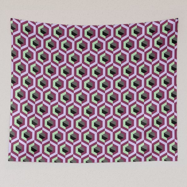 Item preview, Hexagon Polygon Flirt Color Pattern designed and sold by BeebooDesign.