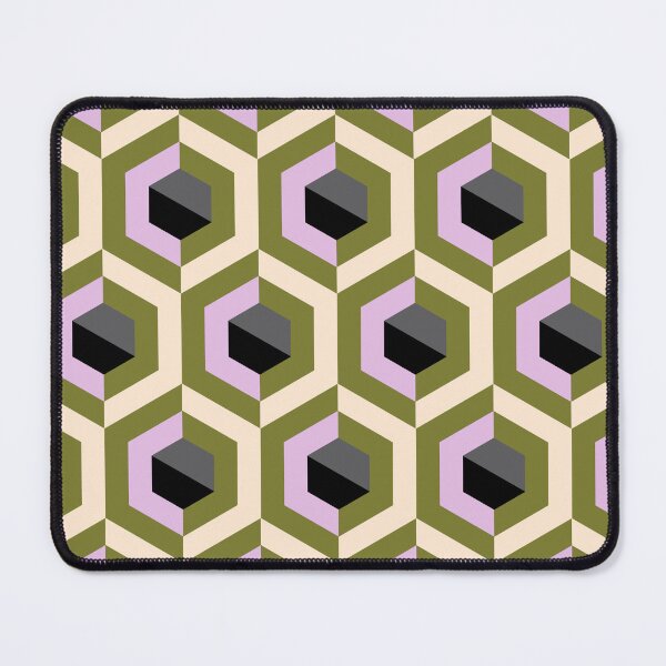 Item preview, Hexagon Polygon Olive Green Color Pattern designed and sold by BeebooDesign.